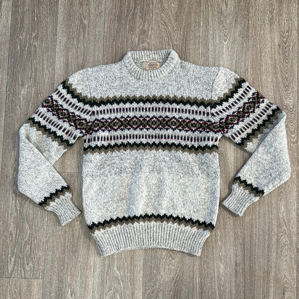Vintage Saugatuck wool blend knit sweater men’s sz L
